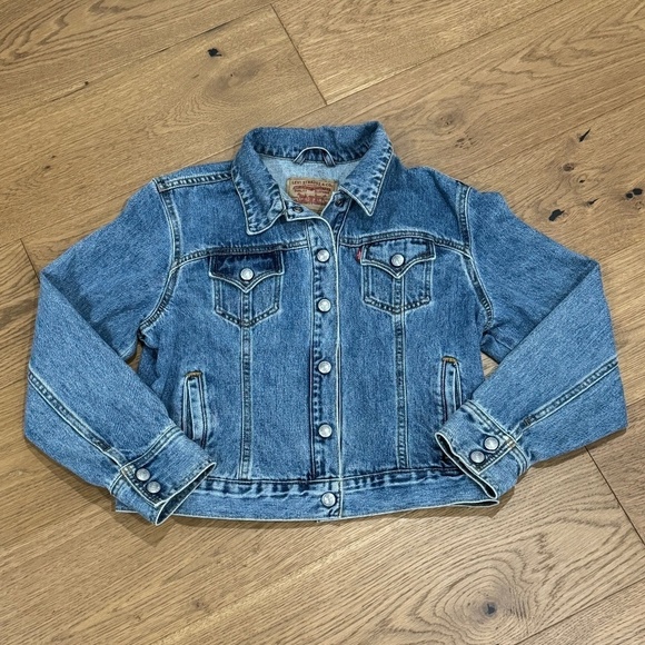 Levi’s Vintage Y2K Denim Trucker Jacket - Ladies Size L - EUC - Picture 2 of 7